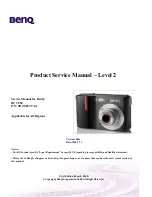 Предварительный просмотр 1 страницы BenQ DC C850 Product Service Manual