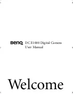 Предварительный просмотр 1 страницы BenQ DC E1000 User Manual