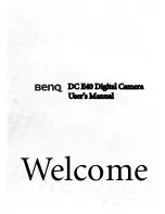 BenQ DC E40 User Manual preview