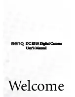 BenQ DC E510 User Manual preview