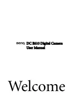 BenQ DC E610 User Manual preview