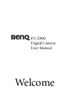 BenQ DC E800 User Manual preview