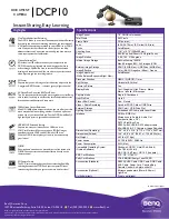 Preview for 1 page of BenQ DCP10 Specifications