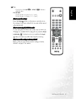 Предварительный просмотр 39 страницы BenQ DE320 User Manual