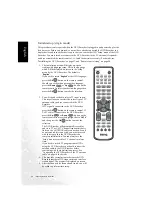 Предварительный просмотр 36 страницы BenQ DE350 User Manual