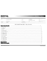 Preview for 1 page of BenQ DHR200 Service Manual