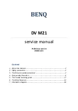 BenQ DV M21 Service Manual preview