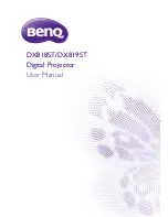 BenQ DX818ST User Manual preview