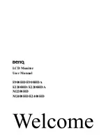 Preview for 1 page of BenQ E2200HD - 21.5" LCD Monitor User Manual