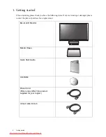 Предварительный просмотр 4 страницы BenQ E2200HDP User Manual