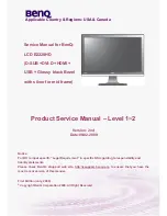 BenQ E2220HD Service Manual предпросмотр