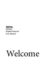 Предварительный просмотр 1 страницы BenQ EP5920 User Manual