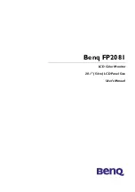 BenQ FP2081 User Manual preview