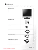 Preview for 5 page of BenQ FP72E User Manual