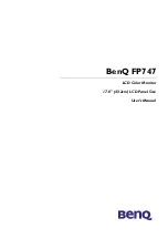 BenQ FP747 User Manual preview