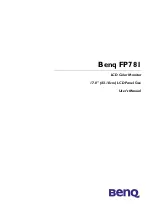 BenQ FP781 User Manual preview