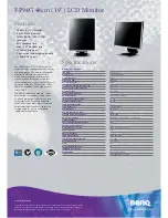 Preview for 1 page of BenQ FP94G Specifications