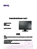 Preview for 1 page of BenQ G2010W Service Manual