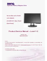 BenQ G2020HD Service Manual preview