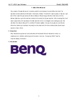 Preview for 5 page of BenQ G2020HD Service Manual