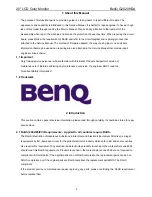 Предварительный просмотр 5 страницы BenQ G2020HDA Service Manual