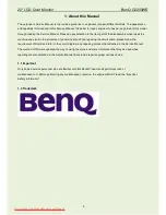 Предварительный просмотр 5 страницы BenQ G2200WE Product Service Manual