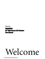 Preview for 1 page of BenQ G2400WAD User Manual