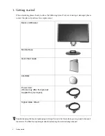 Предварительный просмотр 4 страницы BenQ G2411HDA User Manual