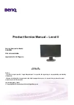 Предварительный просмотр 1 страницы BenQ G2420HD Product Service Manual