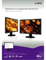 Предварительный просмотр 1 страницы BenQ GL2750HM Specifications