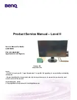 BenQ GW2760HS Service Manual предпросмотр