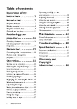 Preview for 2 page of BenQ HC1200 User Manual