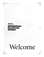 Preview for 1 page of BenQ Home Cinema PE8720 User Manual