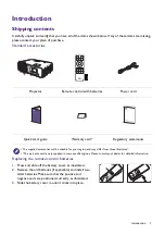 Preview for 7 page of BenQ Home Entertainment TH690SX User Manual