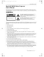 BenQ HT480W User Manual preview