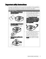 Предварительный просмотр 3 страницы BenQ Joybee - SVGA DLP Projector User Manual