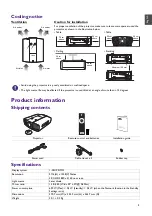 Preview for 3 page of BenQ LK990 User Manual