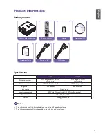 Preview for 5 page of BenQ LU9235 Installation Manual