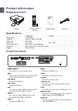 Предварительный просмотр 4 страницы BenQ LU951ST User Manual & Installation Manual