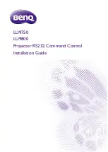 BenQ LU9750 Installation Manual предпросмотр