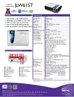 Preview for 1 page of BenQ LW61ST Specifications