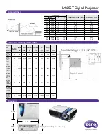 Предварительный просмотр 2 страницы BenQ LX60ST Specifications