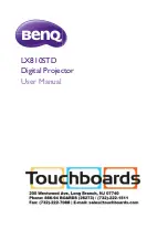 Предварительный просмотр 1 страницы BenQ LX810STD User Manual