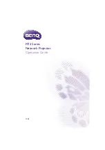 BenQ M73 Series Operation Manual preview