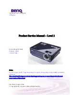 BenQ Mainstream MP611 Product Service Manual preview