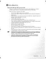 Preview for 11 page of BenQ Mainstream MP720 (Spanish) Manual Del Usuario