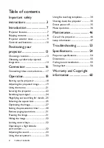 Preview for 2 page of BenQ MH520H User Manual