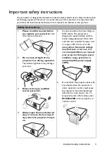 Preview for 3 page of BenQ MH520H User Manual