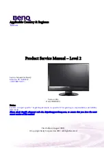 BenQ MK2432 Product Service Manual preview