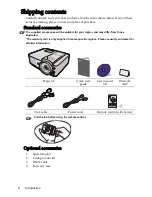 Предварительный просмотр 8 страницы BenQ MP515ST User Manual